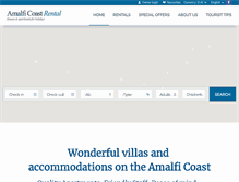 Tablet Screenshot of amalficoastrental.com